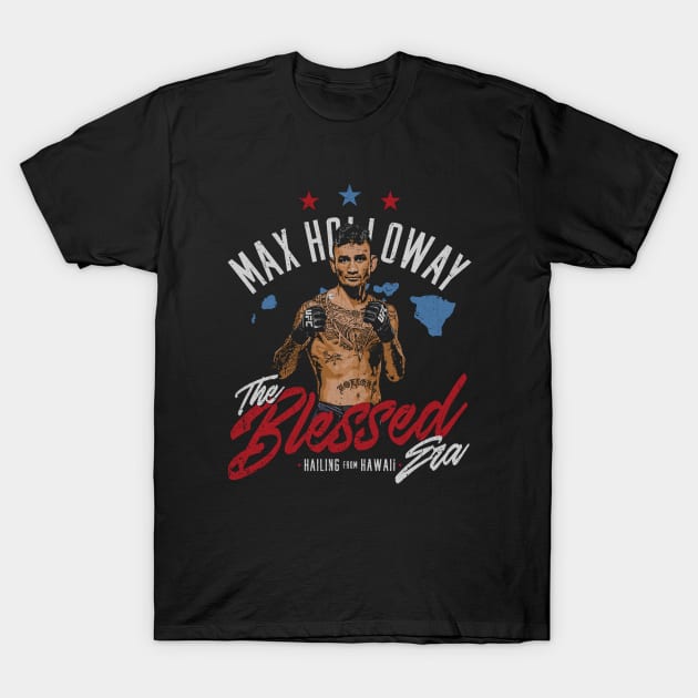 Max Holloway The Blessed Hawaii T-Shirt by ganisfarhan